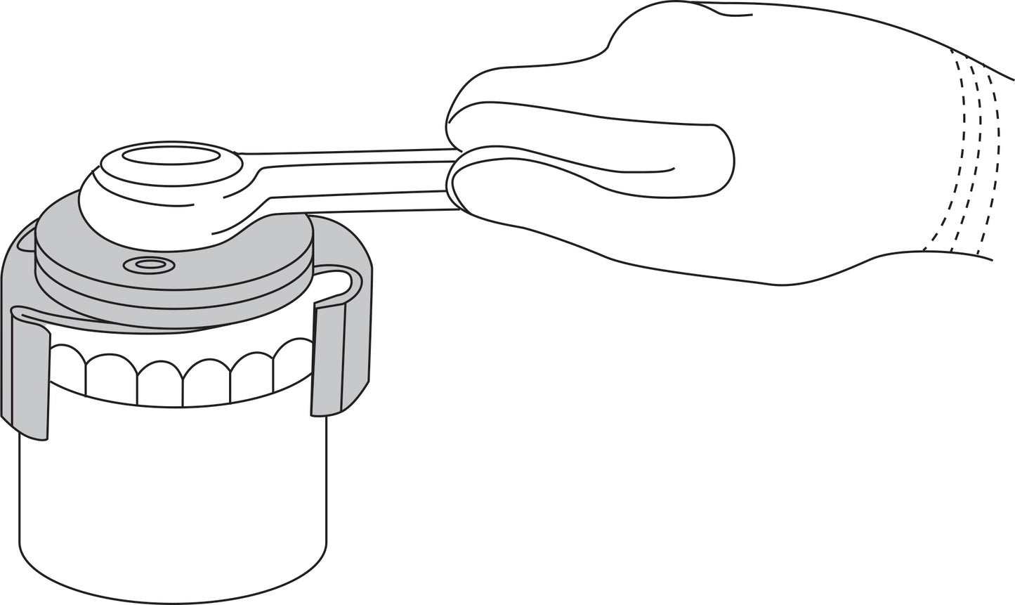 LIS-63600 Oil Filter Wrench, 2-1/2" - 3-1/8"