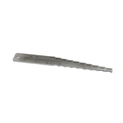 BT-1034T32R Technician Gauge, Labeled in 32nds with Ruler, Longer Length Tool