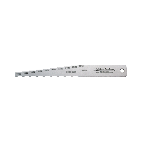 BT-1033T32 Tech Gauge Labeled in 32nds, Extended Length