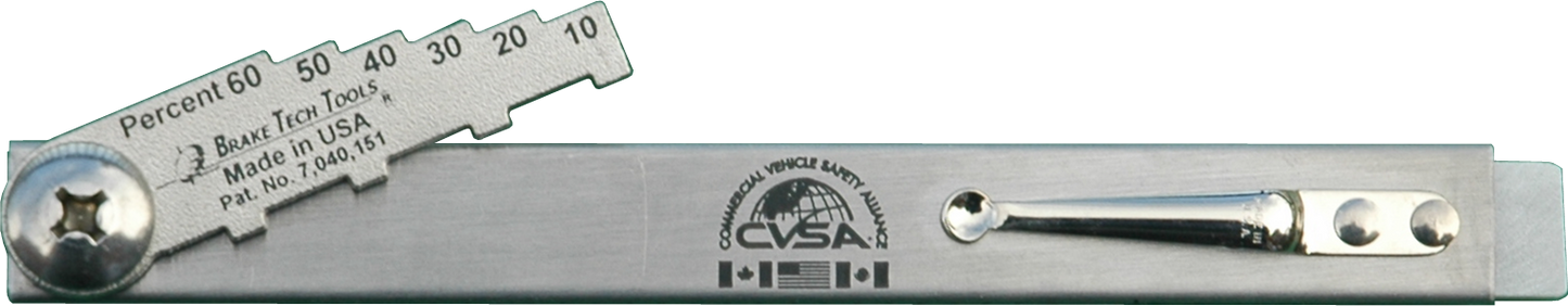 BT-1043PK Shop Tool with Percentage Brake Lining Indicator