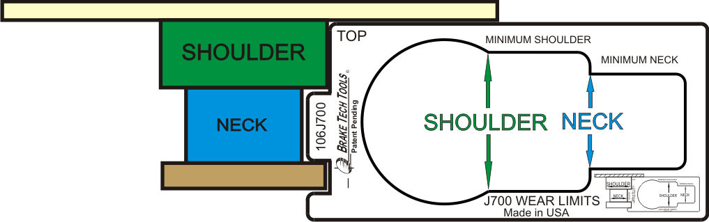 BT-106J700 Trailer King Pin Gauge