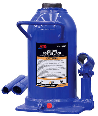 ATD-7386W Hydraulic Side Pump Bottle Jack, 20 Ton