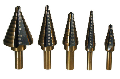 ATD-9200 Step Drill Bit Set, 5 Piece