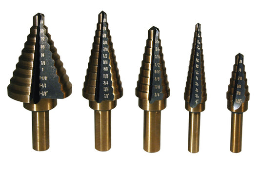 ATD-9200 Step Drill Bit Set, 5 Piece
