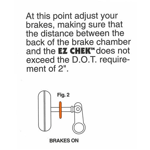 BC-100-625SD-200 Small Air Brake Stroke Indicators, 5/8" Push Rod Dia., 200/Bag