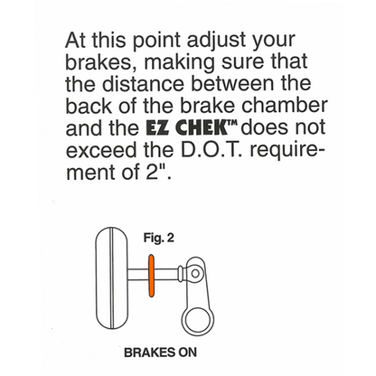 BC-100-625SD-200 Small Air Brake Stroke Indicators, 5/8" Push Rod Dia., 200/Bag