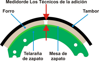 BT-1032T16 Technicians Gauge, Extended Length, Labeled in 16ths