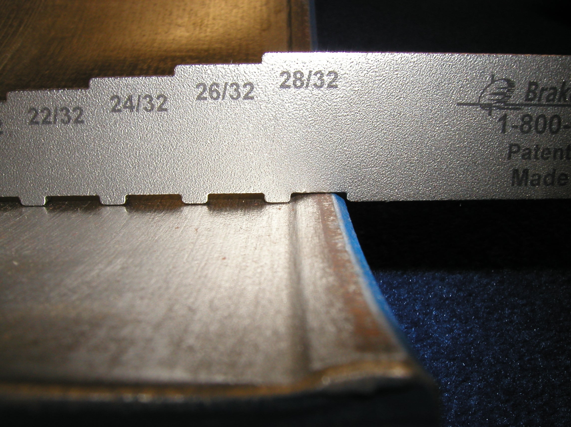 BT-1033T32 Tech Gauge Labeled in 32nds, Extended Length – Brake Tech ...