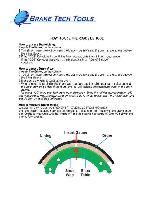BT-1042SSC Shop Tool for Owner/Operator, Driver or Maintenance Technician