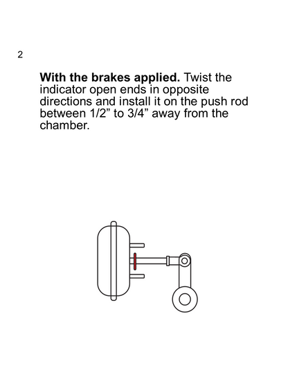 Brake Push Rod Stroke Indicators 5/8"